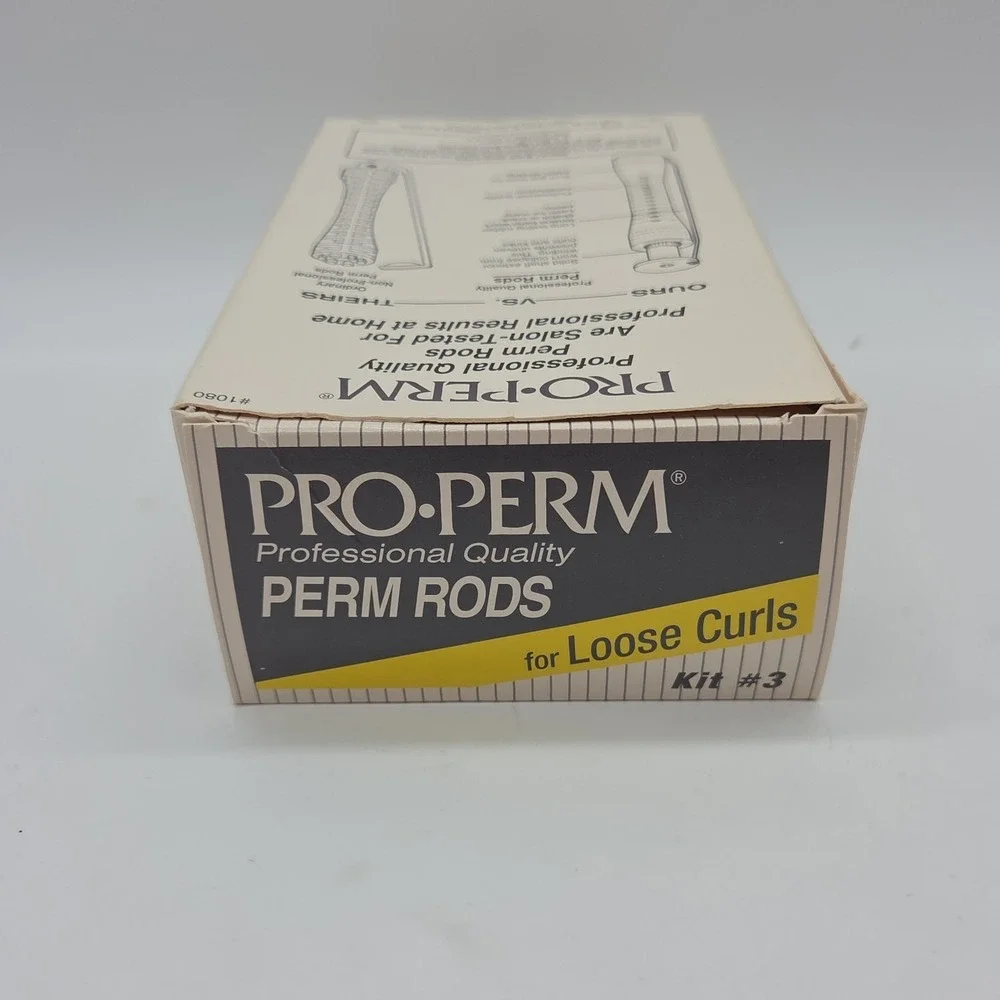NEW Pro-Perm Rods Loose Curls Profesional Quality Salon Curl Rods *24ct READ*